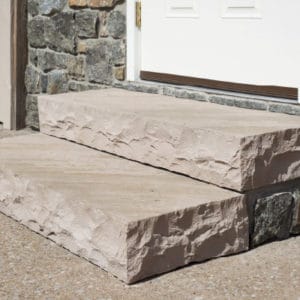 Natural stone steps