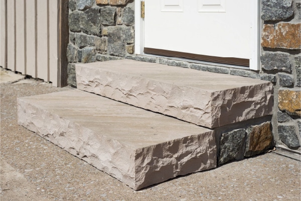 Natural stone steps