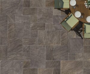 Cloudy Black Flagstone-Cut Natural Stone