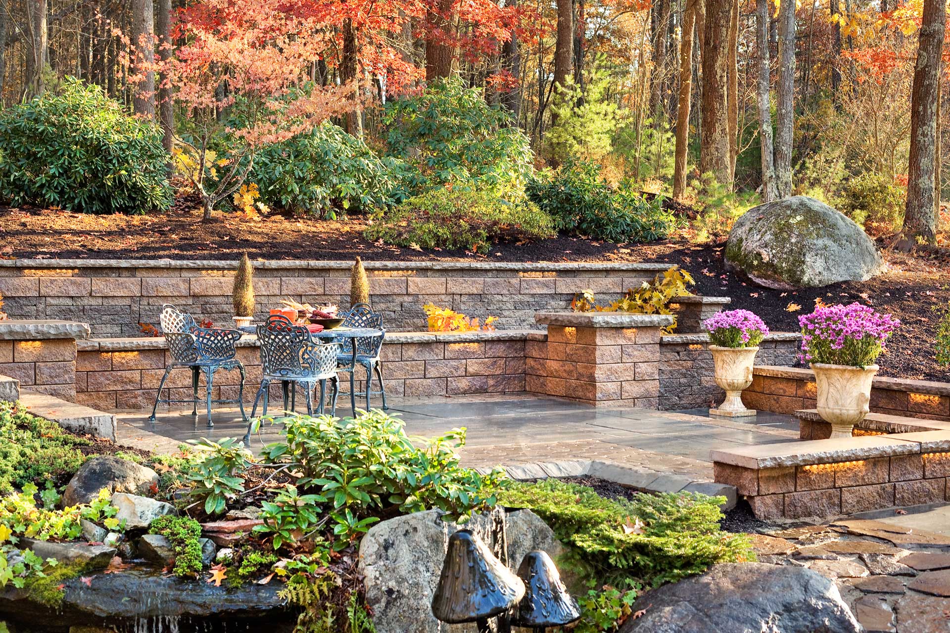 outdoor dining area