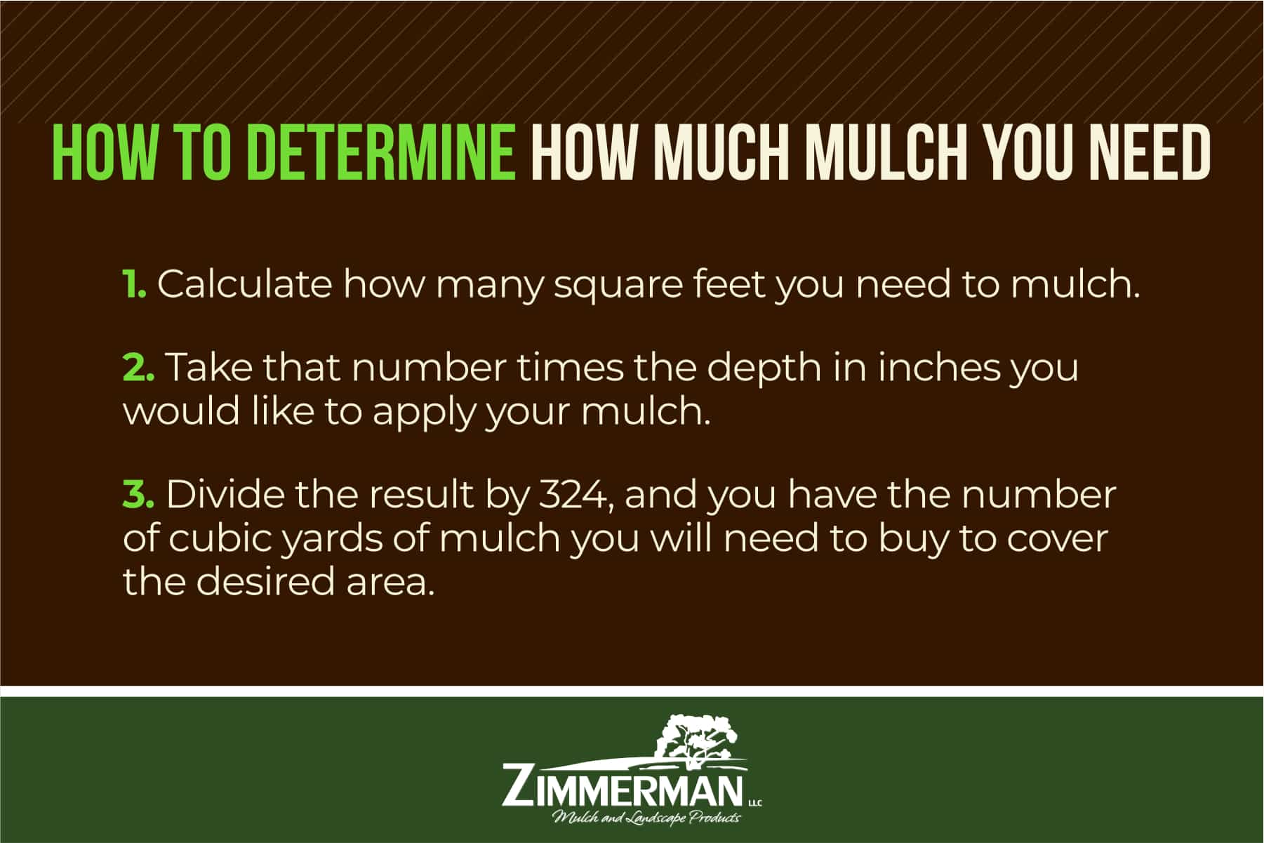 determine how much mulch you need