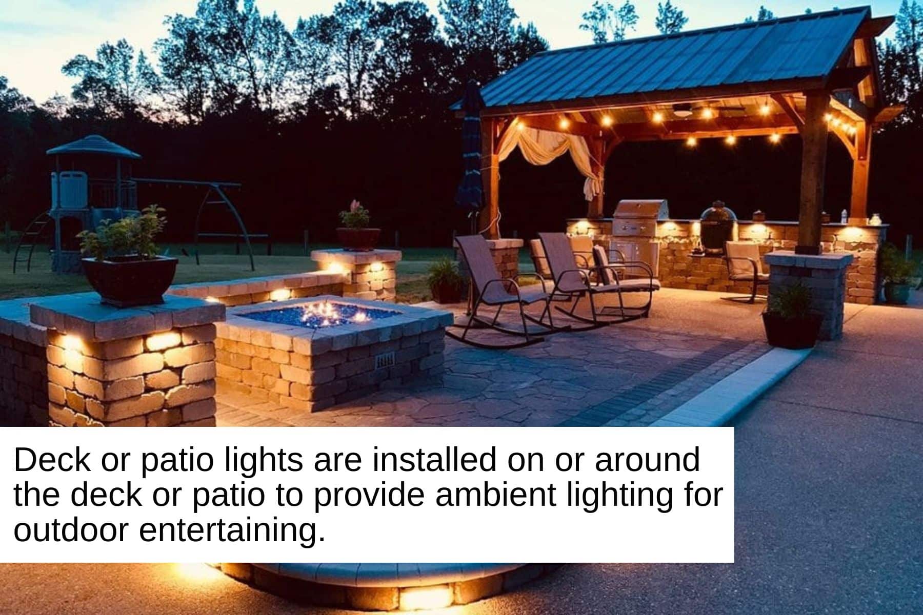 patio lights for ambient lighting