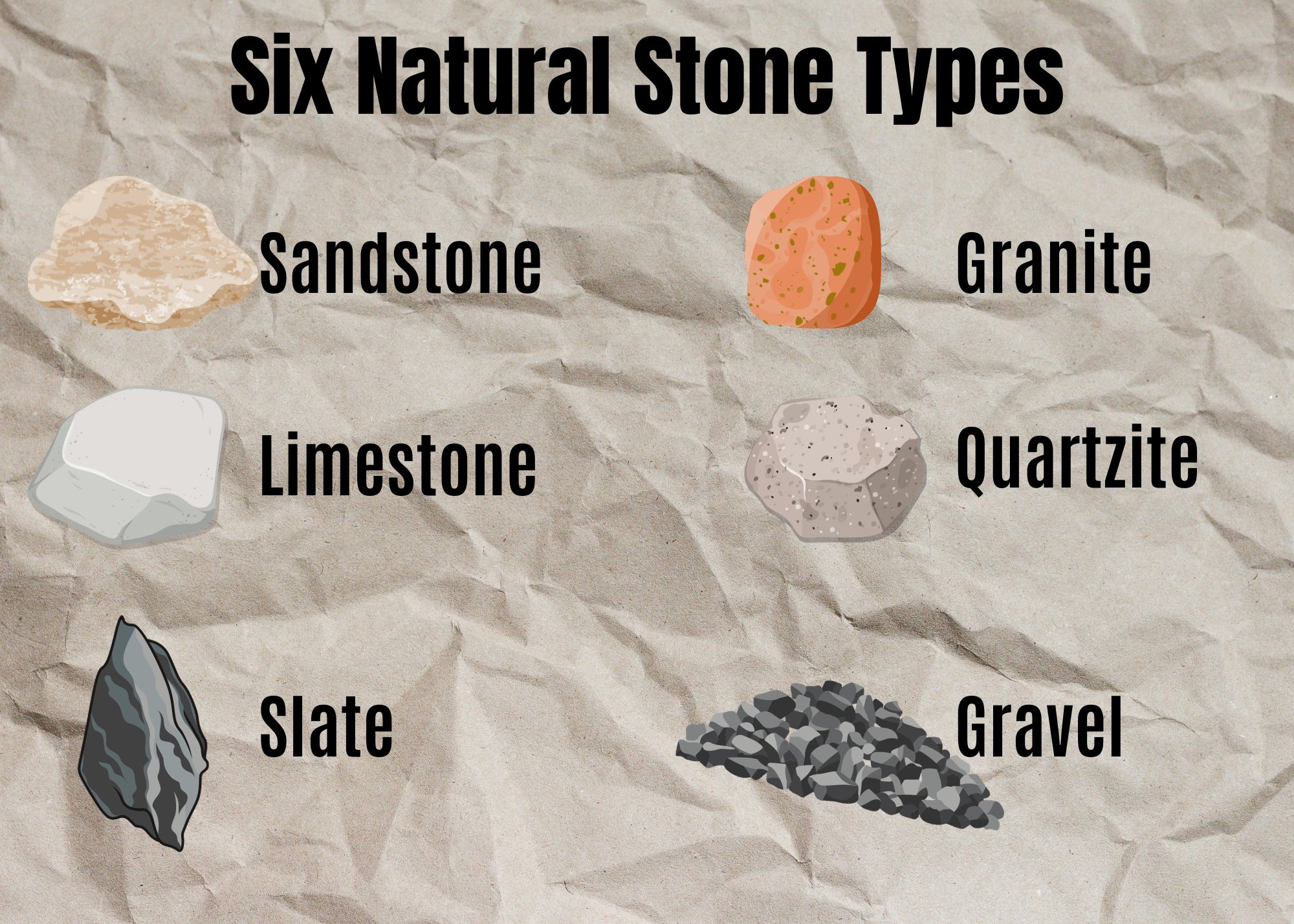 6 types of natural stone